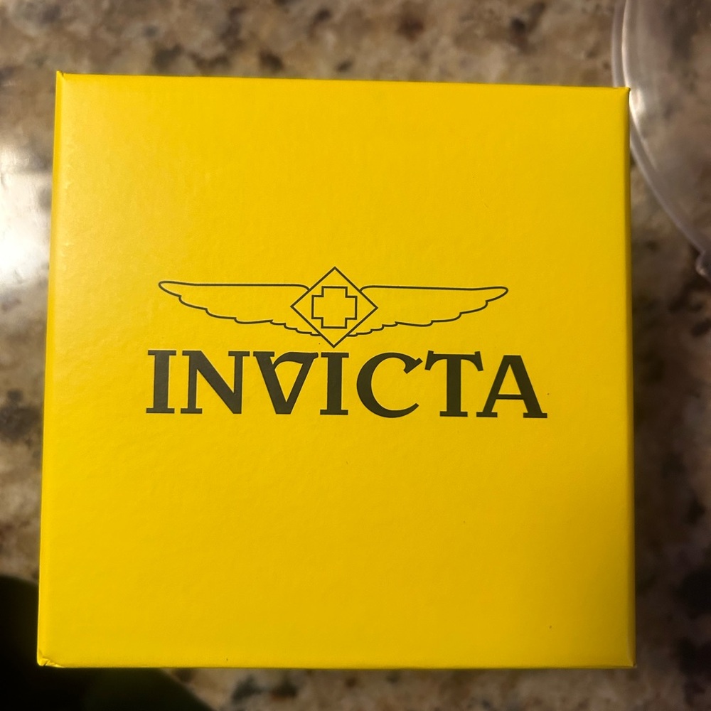 Invicta Rectangular Silver and Black Watch NWT - image 2